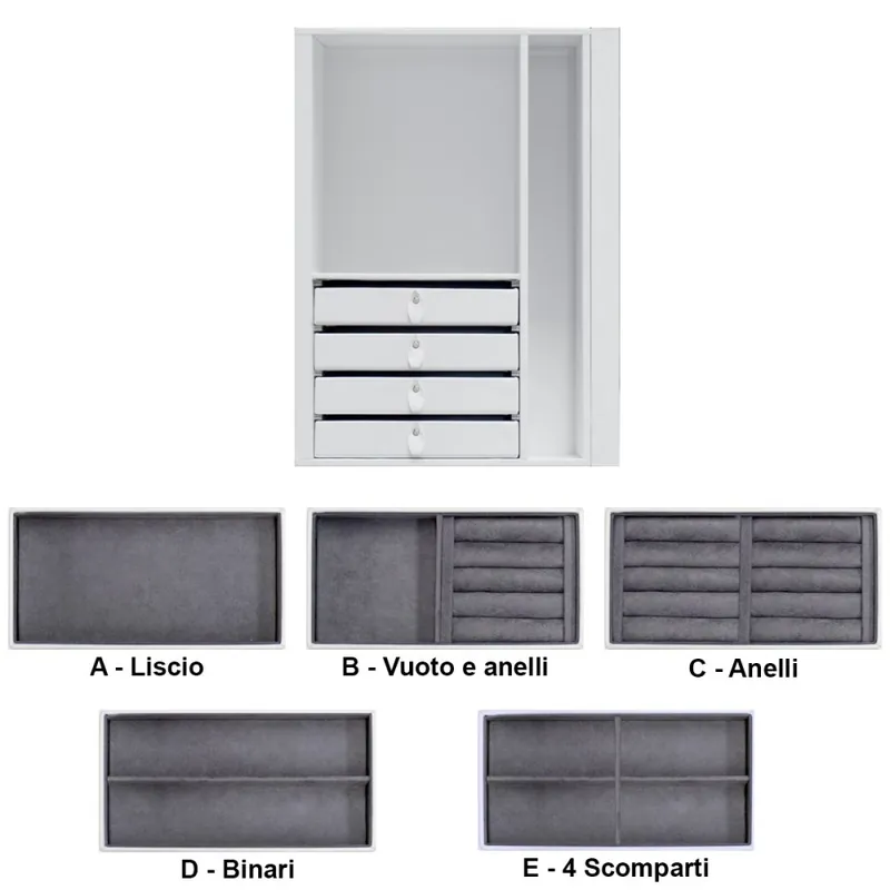 Hoge Kwaliteit Modulo Interno 4 per cassaforte Bordogna Lorica Più 4