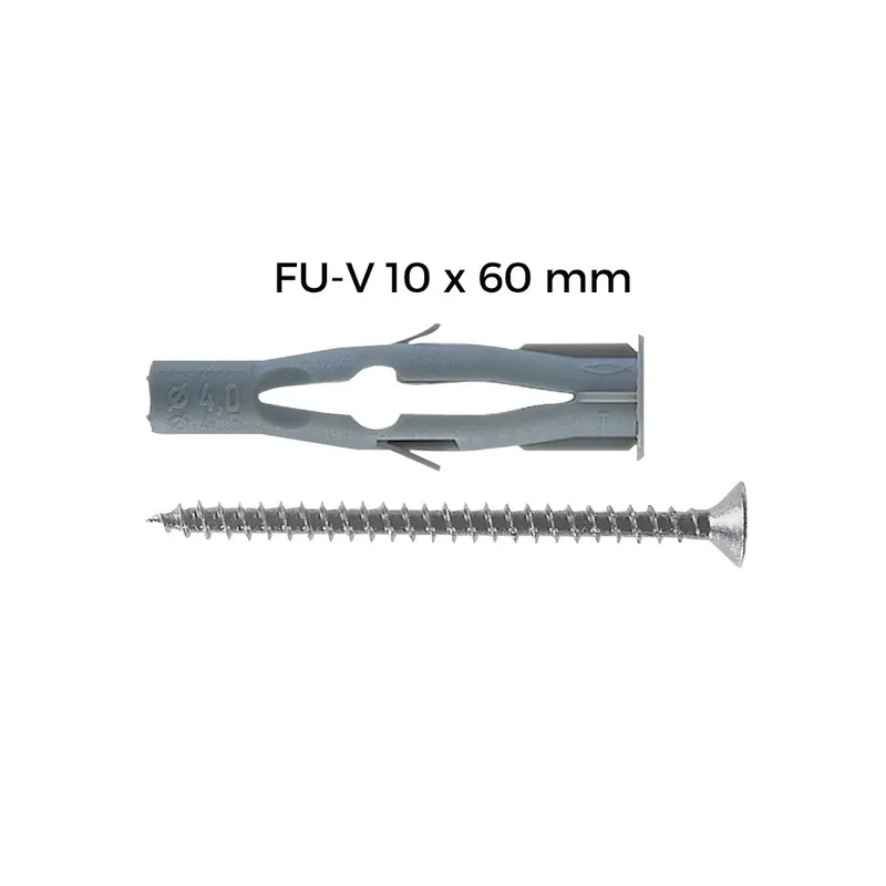 Tassello Fischer FU-V 10x60 con vite Seizoensaanbieding