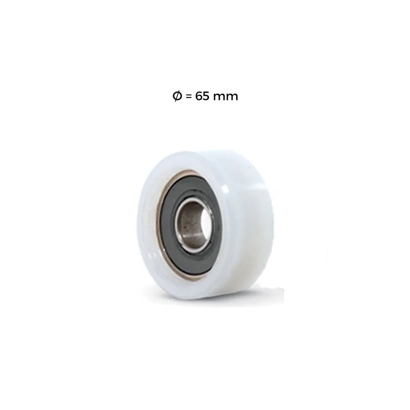 Ruota RN 65 F20 in nylon piana con cuscinetto - Rolling Center Koop Online