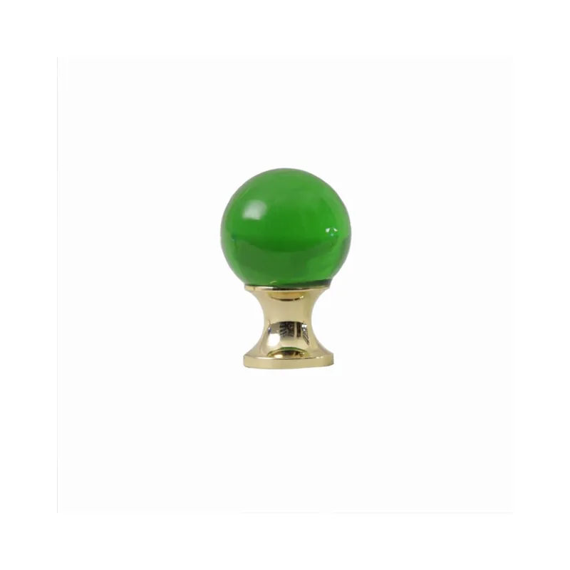 Pomello mod. GLASS Linea Calì - Verde Trasparente D.25 Dagaanbieding