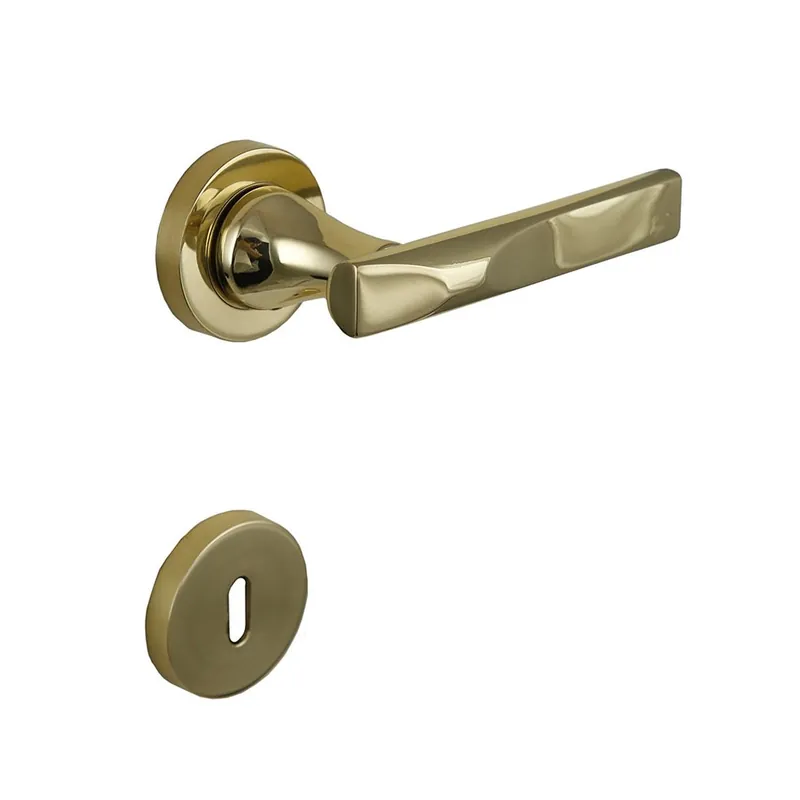 Veilige Betaling Maniglia per porta interna Poggi&Mariani TEOREMA 76 R - Oro Lucido