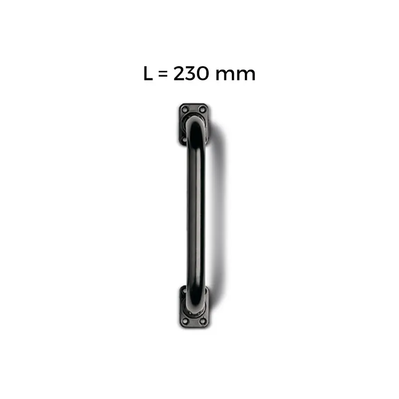 Beste Prijs Maniglia Dritta L 230 mm con piastra per portoni - Rolling Center