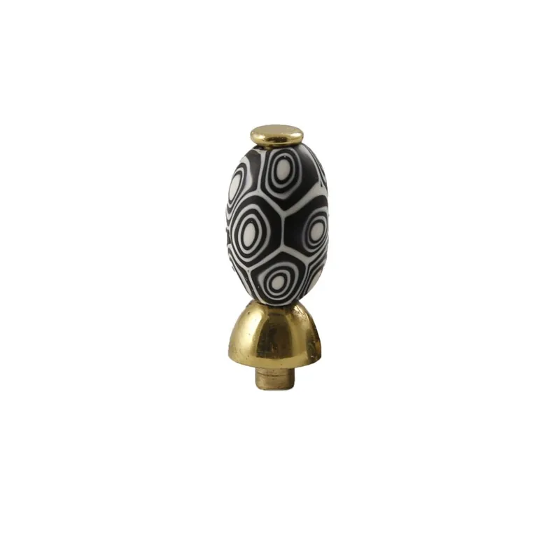 Pomolo per mobili Invernizzi Murrina Torcello Nero Dagaanbieding