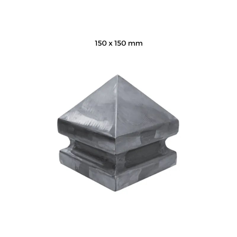 Laatste Versie Copricolonna sagomato 15x15 in ferro grezzo 1850 Brevetti Adem