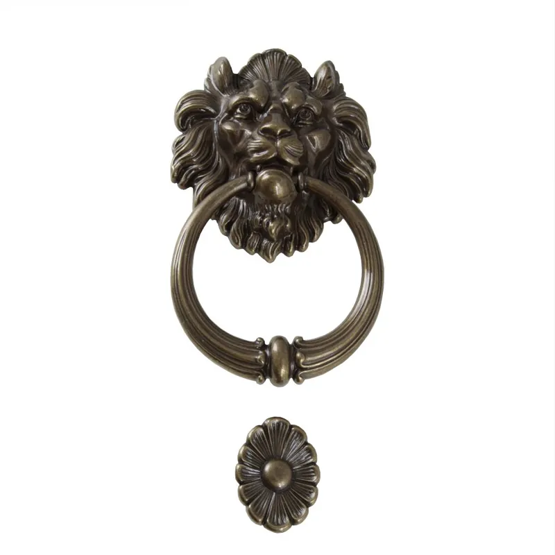 Actieprijs Battente per Porta Testa di Leone 645 OMP Porro - Bronzo Antico