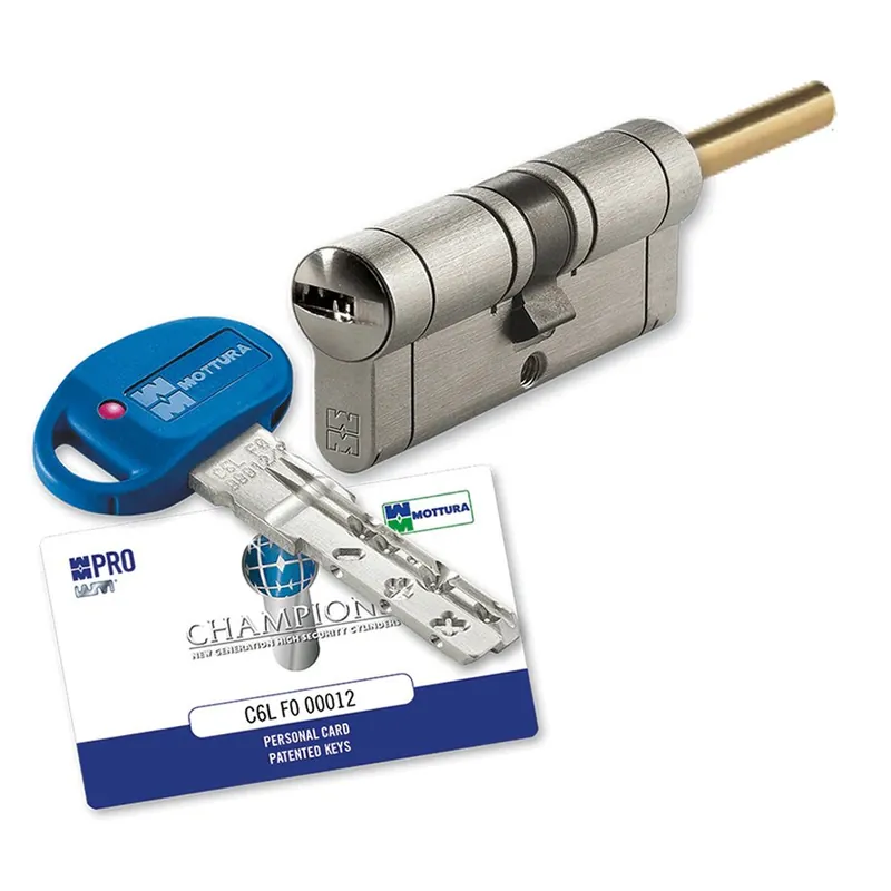Cilindro Europeo Mottura CHAMPIONS PRO 31/31 con codolo e 5 chiavi Bestseller