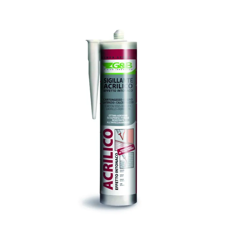 Weekendaanbieding G&B Silicone acrilico effetto ruvido intonaco gebosil cartuccia da ml.310