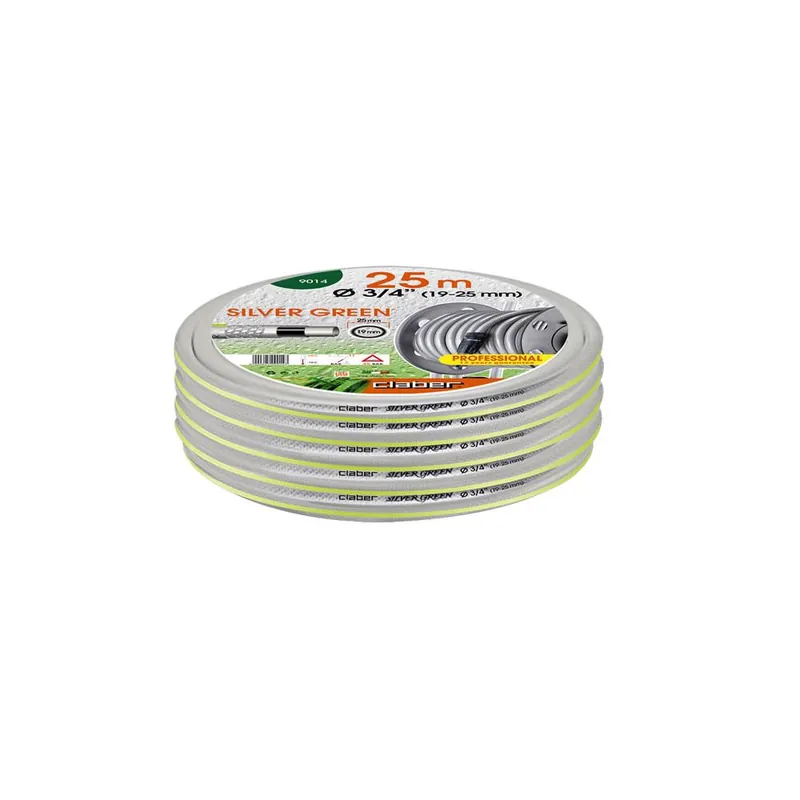 Claber Tubo retinato claber art 9015 silver green 3/4 Tijdelijk Beschikbaar