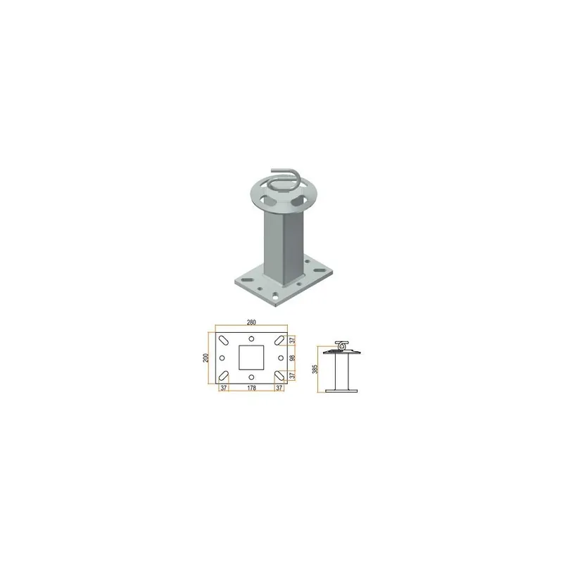 Voordeelprijs Csc Veroni Torretta indeformabile base piana h cm 35 classe a2-c per linea vita csc art. 403-35