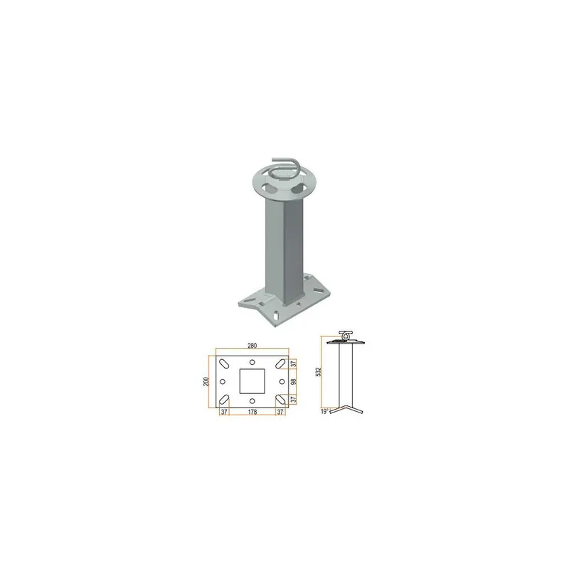 Csc Veroni Torretta indeformabile base a doppia inclinazione h cm 50 classe a2-c per linea vita csc art. 406-50 Flitsaanbieding