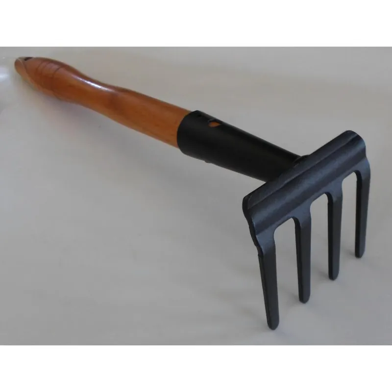 HANDY OFFICINE PIAZZA Rastellino pesante 4 denti professionale handy art.1108 con manico in legno Betrouwbaar