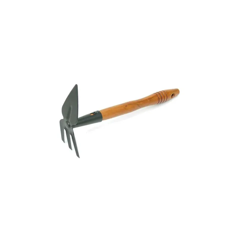 HANDY OFFICINE PIAZZA Zappetta lama cuore con tridente professionale handy art.1105 con manico in legno Alleen Vandaag