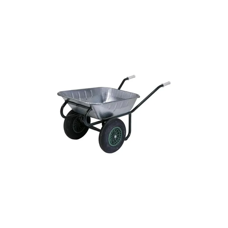 Express Levering Fort Carriole Carriola fort 215/90-2 con vasca in acciaio zincato a due ruote pneumatiche