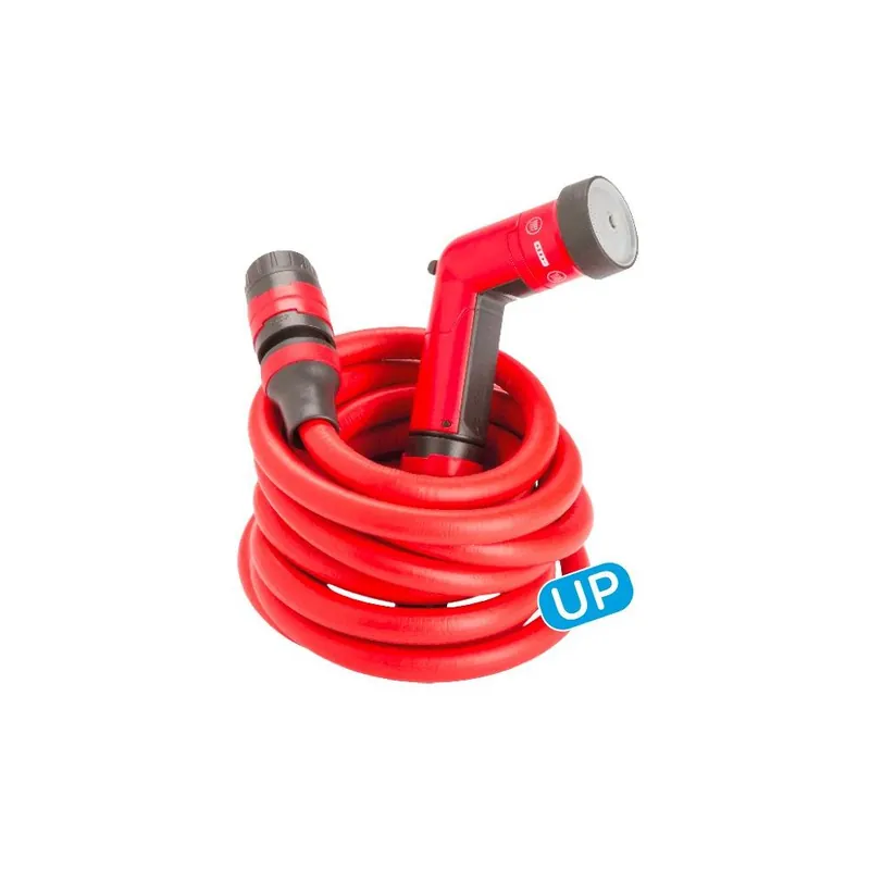 Snelle Levering Fitt Tubi in Gomma Tubo irrigazione estensibile yoyo fitt da mt 25 completo di raccordi e pistola multigetto
