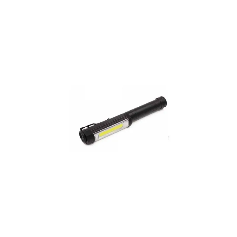 CFG Prodotti Per il Fai da Te Torcia led in alluminio ad alta luminosità con magnete e clips nero calamito led cfg cod. el034 Snelle Levering