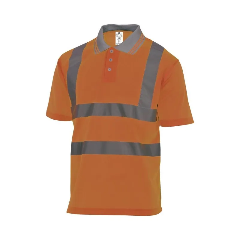 Nu Kopen Deltaplus Maglia polo manica corta hv alta visibilità arancione deltaplus offshore classe 2