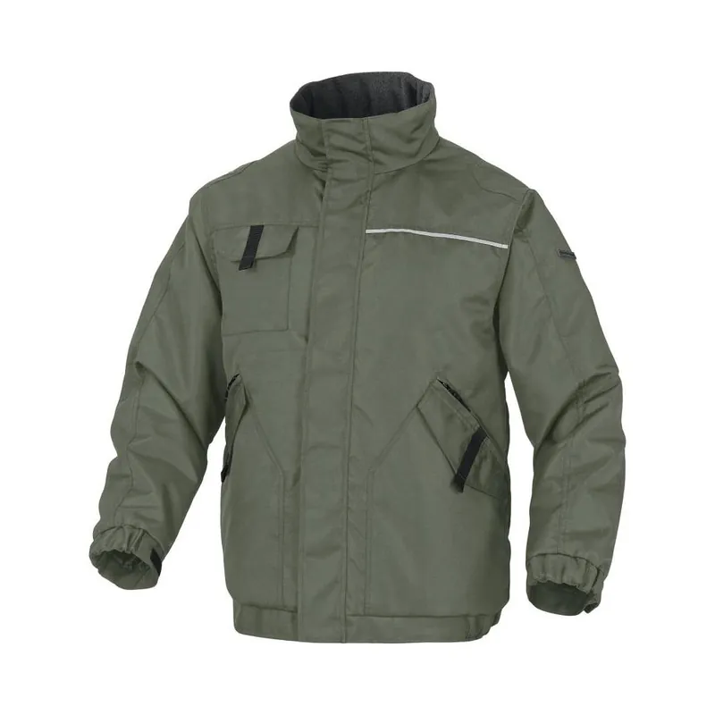 Must-Have Deltaplus Giaccone invernale multi tasche con cappuccio deltaplus gamma mach mod. northwood2 colore verde