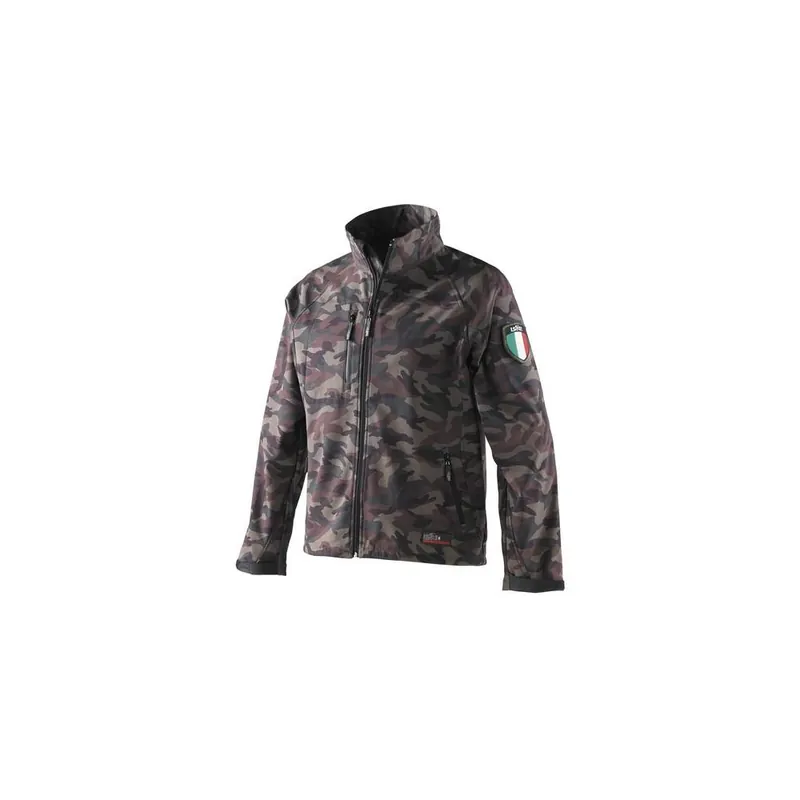 ISSA Line Giubbotto softshell issa 04521 clash mimetico Flitsaanbieding