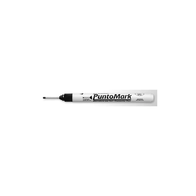 Aanbieding Ullmann Pennarello marcatore punto mark inchiostro permanente nero punta lunga ullmann