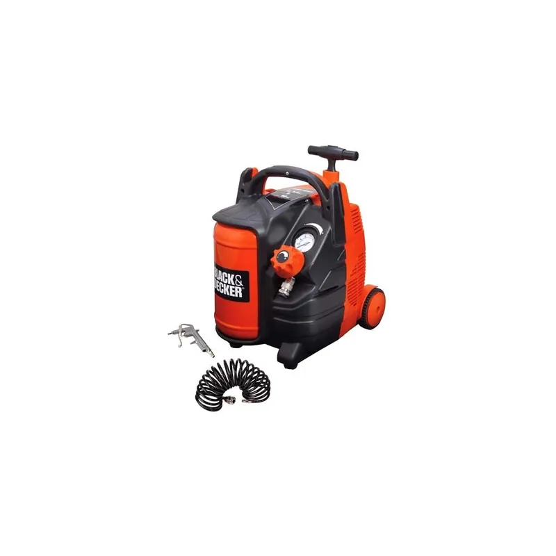 Black & Decker Elettroutensili Compressore portatile black & decker bd195/5-my hp 1,5 lt 5 con ruote Betrouwbaar