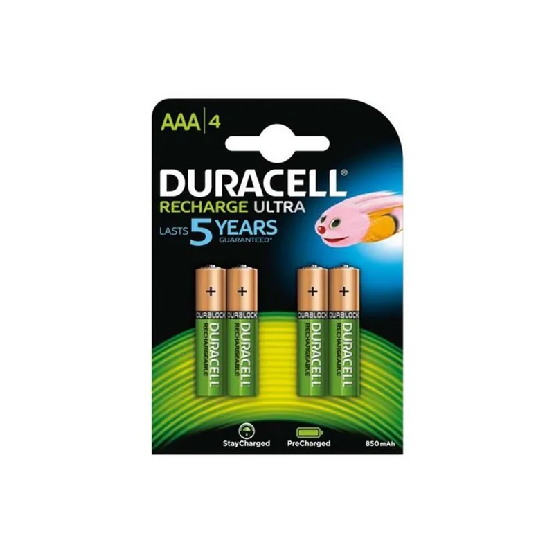 Duracell Batterie Batterie ministilo aaa ricaricabili duracell du77 precaricate 4 batterie Laatste Kans