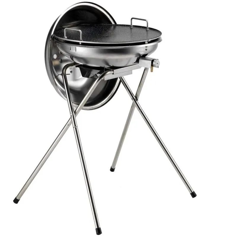 Betaalbaar Ompagrill Barbecue e Accessori Barbecue a gas in acciaio inox duegas gpl e/o metano con coperchio ompagrill gas 4776/cover/m