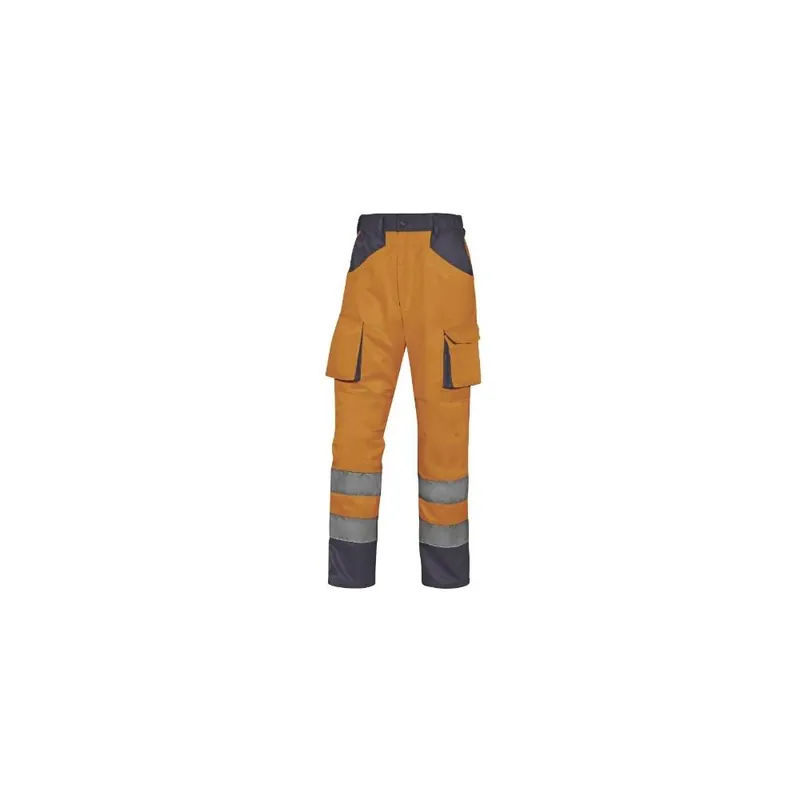 Deltaplus Pantalone da lavoro lungo alta visibilità deltaplus mod. m2phv arancione Veilige Betaling