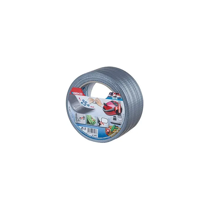 GEKO Nastro adesivo telato usa geko 19000/44 argento Actieprijs