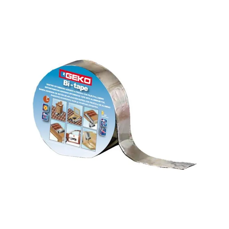 Beperkte Voorraad GEKO Nastro adesivo bitumoso + alluminio geko art. 2500/2 50mm x 10mt