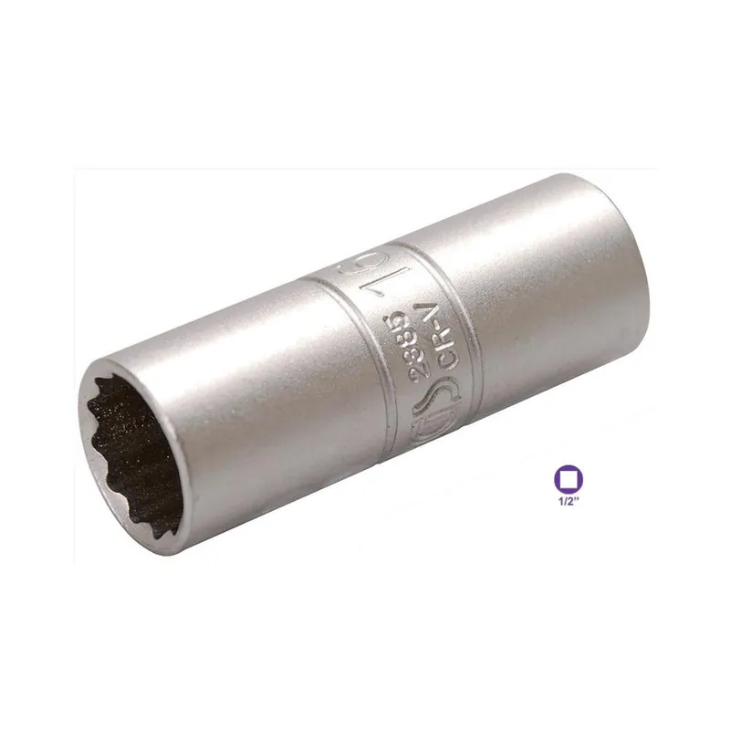 Fermec Bussola poligonale mm 16 per candele con protezione in gomma att. 1/2 Exclusieve Aanbieding