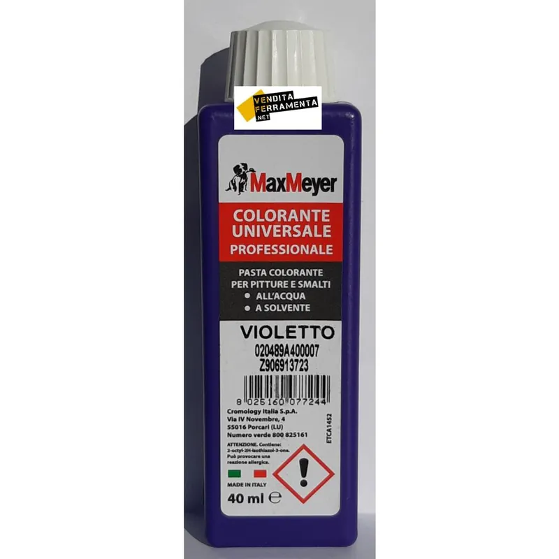 Beste Prijs MaxMeyer il Colorificio Italiano Smalti e Vernici Maxmeyer pasta colorante universale professionale colore violetto 40ml