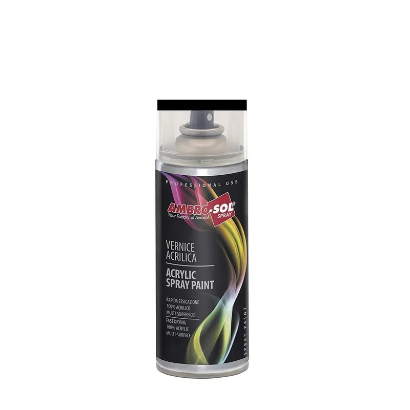AMBROSOL Vernici Spray e Prodotti Tecnici Smalto acrilico multiuso spray nero opaco ambro-sol 400ml Laatste Kans