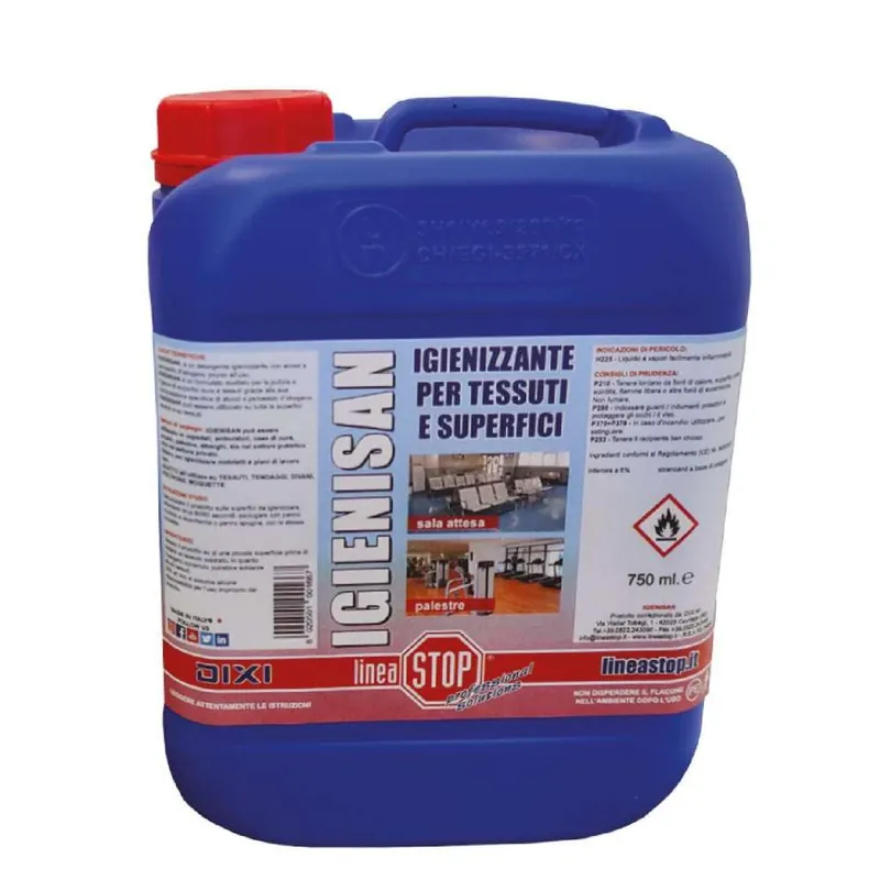 Direct Beschikbaar DIXI Detergente igienizzante superfici e tessuti, da nebulizzare pronto all‘uso, alcol e acqua ossigenata, certificato haccp 5lt