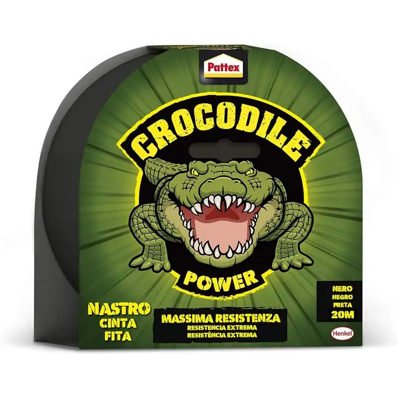 Pattex Henkel Nastro telato super resistente pattex crocodile power 20 metri x 48 mm Koop Vandaag