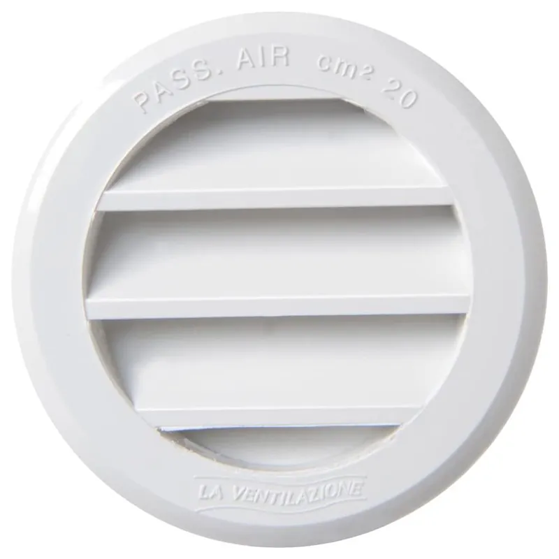 LA VENTILAZIONE - EDIL PLAST Griglia aerazione tonda da incasso con rete la ventilazione in abs, diametro 6 cm Favoriet