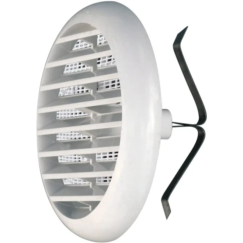 Lage Prijs LA VENTILAZIONE - EDIL PLAST Griglia aerazione tonda con molla centrale in abs con rete, diametro 4 / 8 cm la ventilazione