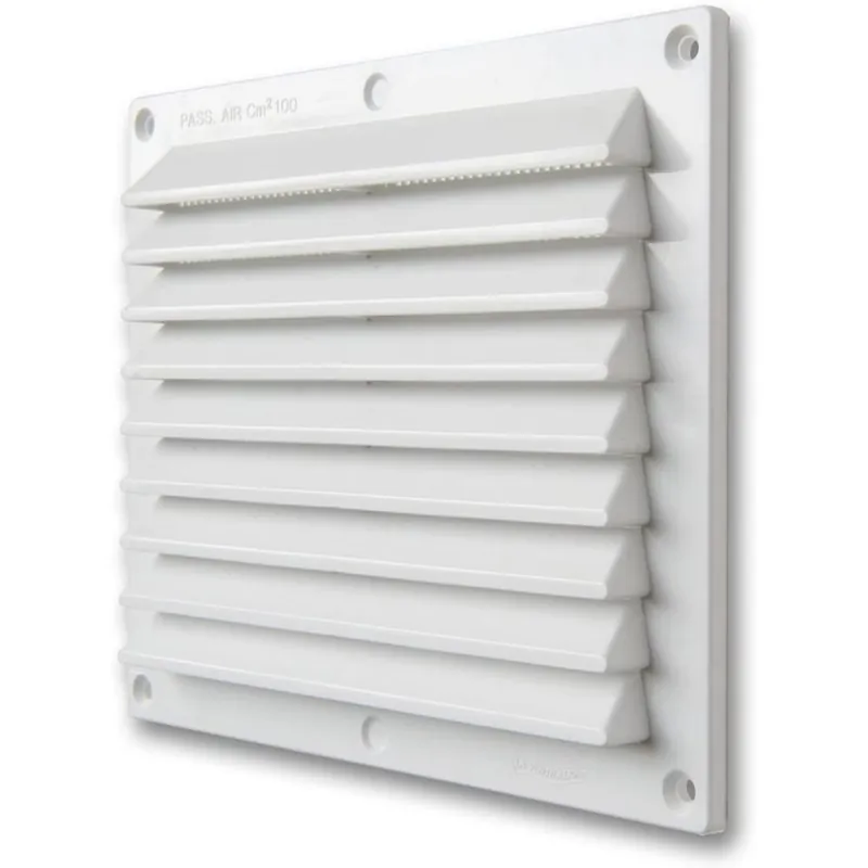 Beperkt Aanbod LA VENTILAZIONE - EDIL PLAST Griglia aerazione rettangolare in abs con rete, misura 17,5 x 14,6 cm, la ventilazione