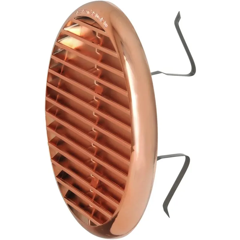 LA VENTILAZIONE - EDIL PLAST Griglia aerazione tonda con molle colore rame con rete, diametro 15 cm Merkproduct