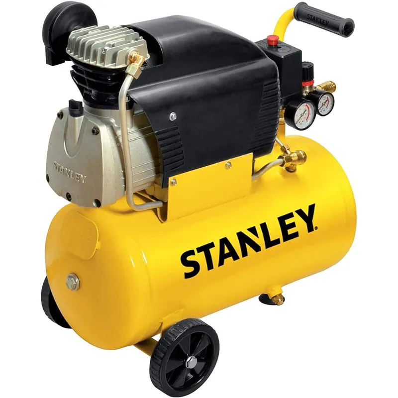 Stanley FatMax Compressore stanley giallo d211/8/24, 24 litri, 8 bar, motore 2hp lubrificato ad olio Meest Verkocht