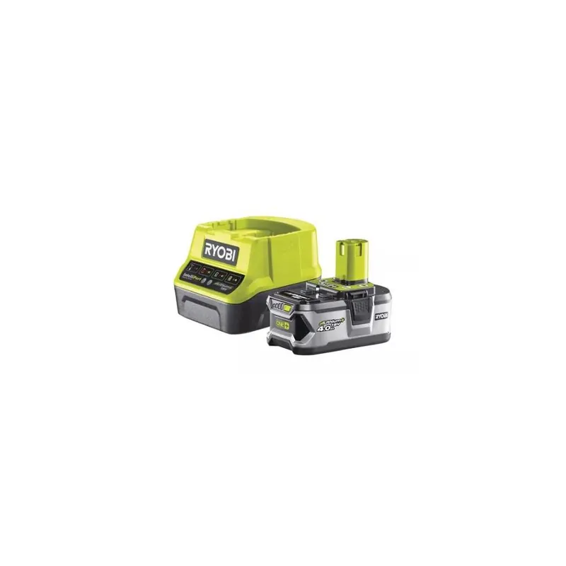 Alleen Vandaag RYOBI Kit caricabatterie rapido + batteria 4.0 ah 18v ryobi rc18120-140