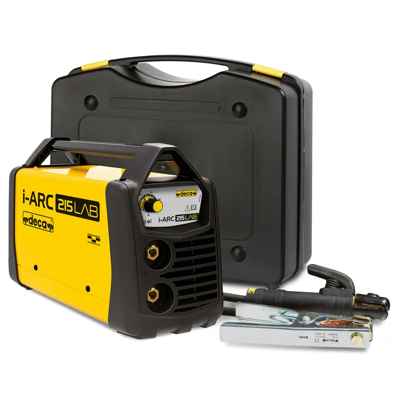 Deca Saldatrici Saldatrice inverter elettrodo deca i-arc 215 lab 150 amp con cavi, pinze di saldatura e valigia cod. 285680 Lage Prijs