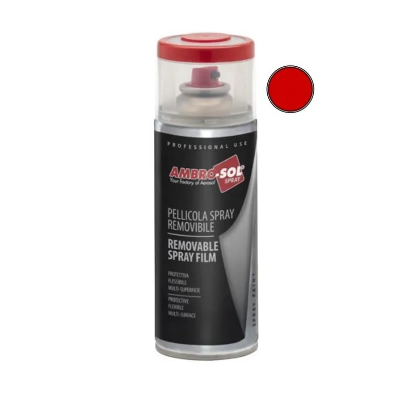 AMBROSOL Vernici Spray e Prodotti Tecnici Pellicola spray vernice removibile colore rosso per wrapping carrozzeria ambro-sol 400ml Korting
