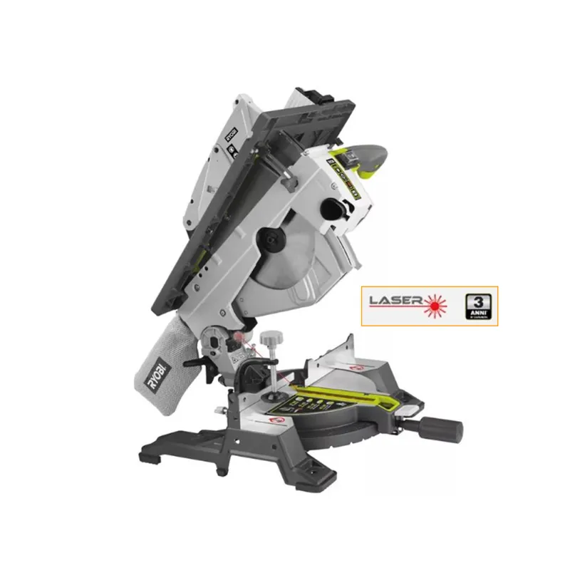 Gecertificeerd RYOBI Troncatrice con pianetto ryobi 1800w rtms1800-g con laser, disco 254mm 5133002152