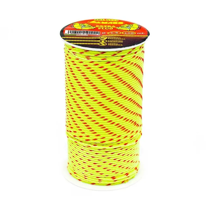 Beste Prijs MASS SRL Filo edilizia extra fluo giallo con spie rosse mass d. mm 1,5 lunghezza 100mt cod.5173