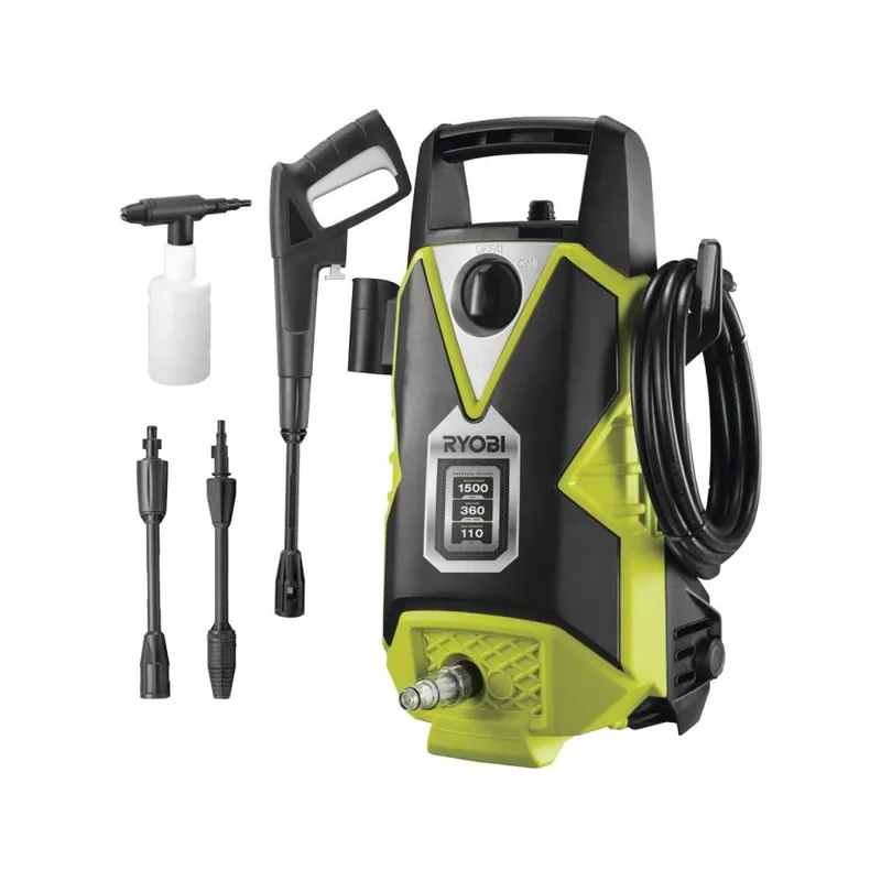 Shop Nu RYOBI Idropulitrice ryobi 110 bar 1500w con accessori e kit schiumogeno rpw110b cod.5133003747