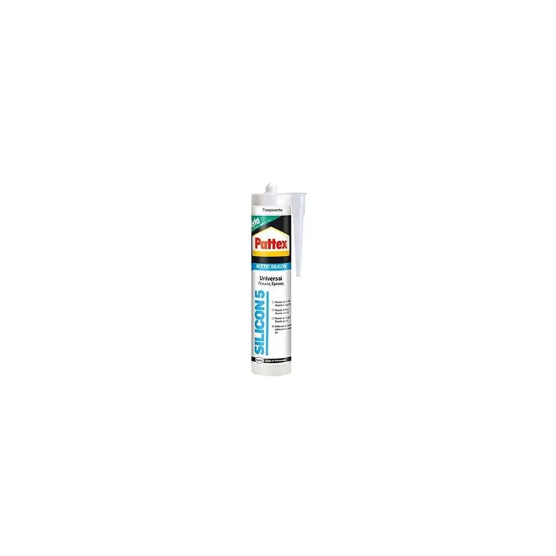 Pattex Henkel Silicone trasparente silicon5 acetico universale pattex cartuccia da ml.280 Favoriet