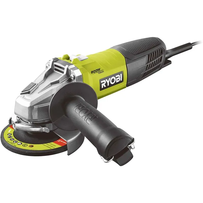 Hete Deal RYOBI Smerigliatrice angolare 125mm 800w ryobi rag800-125g con 1 disco 125mm cod. 5133002491