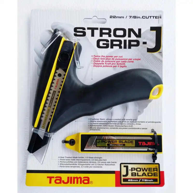 Dagaanbieding Tajima Since Cutter professionale di precisione strongrip-j tajima per materiali resistenti con 10 lame di ricambio dc690-y1-10