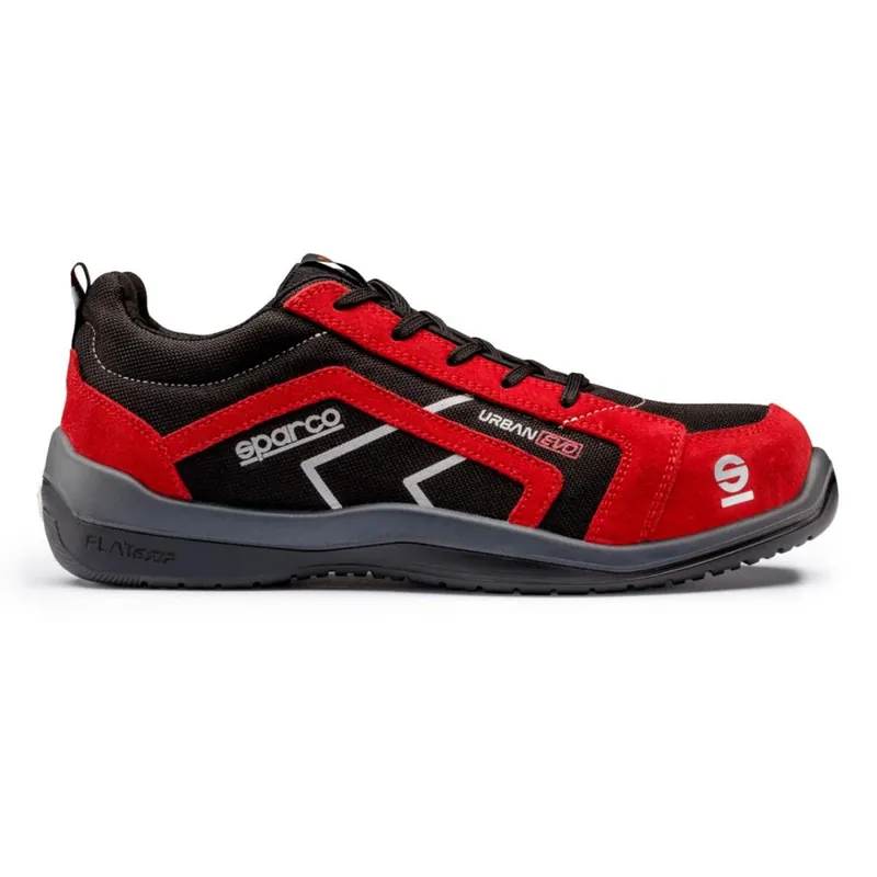 Weekendaanbieding Sparco Scarpa bassa da lavoro sparco 07518 nr/rs nero-rosso s3 mod. urban evo