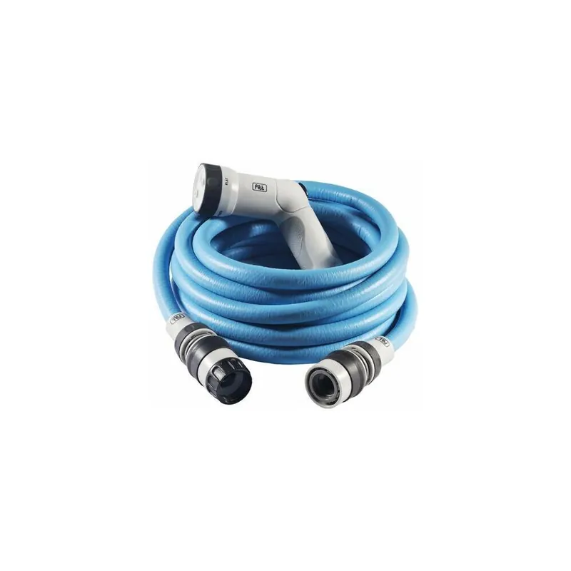 Hete Deal Fitt Tubi in Gomma Tubo irrigazione estensibile yoyo fitt ikon blu 25mt completo di raccordi e pistola multigetto